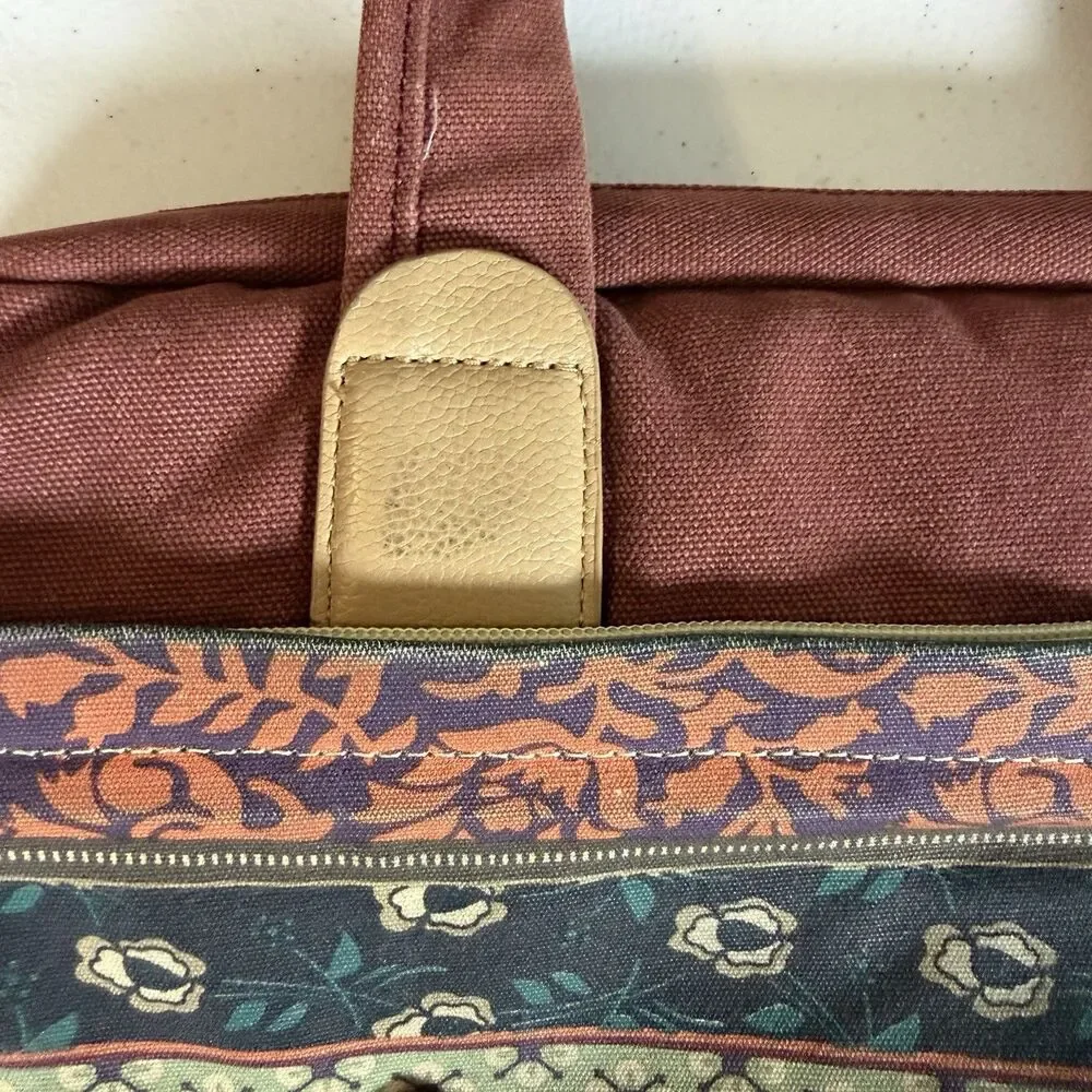 Kinmac Laptop Shoulder Messenger Bag Multicolored Boho Floral